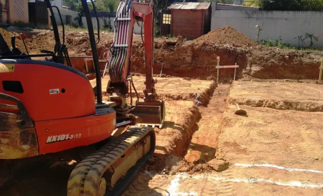 Terrassement de 4 villas mitoyennes à Six-Fours